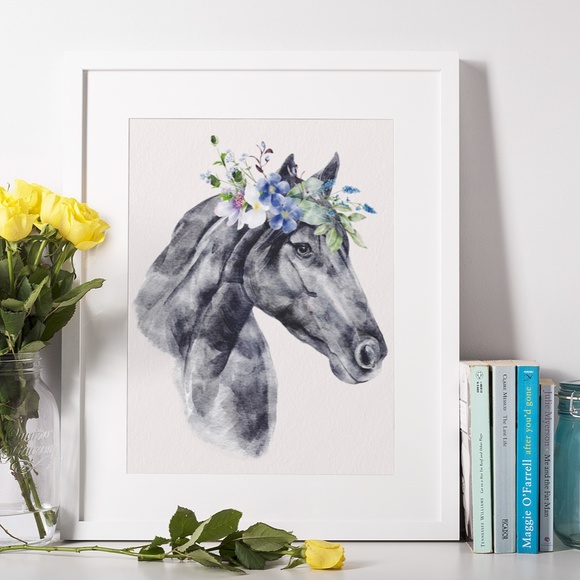 Wall Art Horse Portrait Print Poster Unframed - Picture 5 of 12